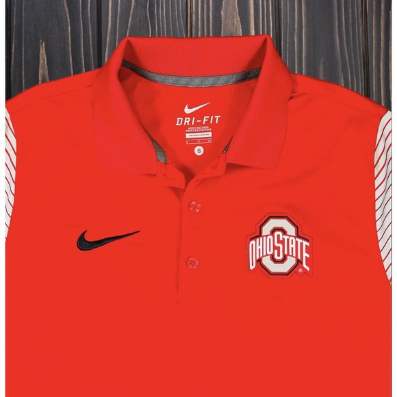Nike Dri-Fit Men's Sz Small Ohio‎ State Buckeyes Golf Polo - Picture 1 of 9